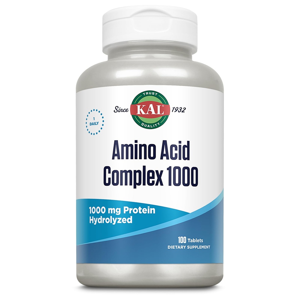 Comprimés complexes acides aminés KAL, 1000 mg, 100 Nombre
