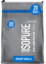 Isopure Zero Carb 100% Pure Whey Isolate Protéine Poudre, Sans lactose, Sans gluten, Avec des vitamines, Vanille crémeuse, 25g Protéines par portion, 7,5 Lbs, 110 portions (Packaging May Vary)