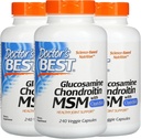 Meilleur médecin, (3 packs de glucosamine Chondritine MSM avec OptiMSM, 240 capsules de Veggie