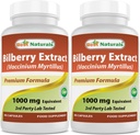 Best Naturals Bilberry 1000 Mg 90 Capsules (90 Nombre (paquet de 2))