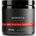Toniiq Ultra Haute Pureté Quercetine Capsules - 95%+ Hautement purifié et biodisponible - 1000mg par portion - 240 Capsules Supplément Quercetin