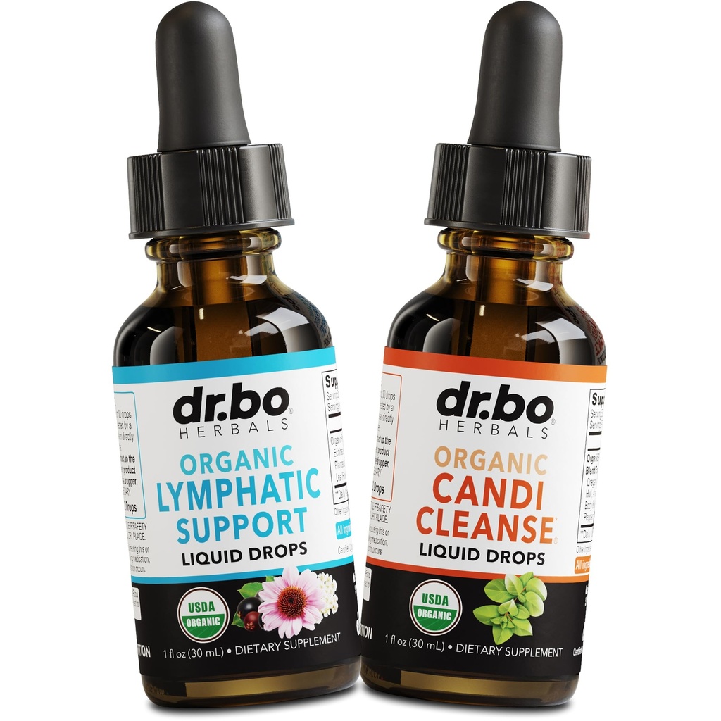 Suppléments de drainage lymphatique et nettoyage des candi - Soutien lymphatique biologique gouttes liquides et huile d'origan organique, drainage du système lymphatique de ganglions lymphatiques - naturel Oral Gut Cleanser Detox 1 oz