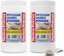 Poudre de Psyllium Prima Yerba - 24 oz (paquet de 2) - Non aromatisé - Fine terre - Supplément de fibre naturelle avec fibre soluble et insoluble
