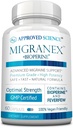 Science approuvée Migranex - Migraine et maux de tête - Magnésium, Feverfew- 60 Capsules - Boîte de 1 - Vegan
