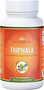 Capsules de Triphala - 2000mg - Mélange ayurvédique de Triphala Guggulu fait avec Amla Haritaki Poudre de Bibhitaki - 120 Capsules - Vegan Non-GMO Sans gluten sans soja