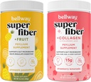 Poudre Super Fibre de Bellway + Fruits, Ananas Passion Fruits Super Fibre Poudre + Collagène, Lémonade aux fraises