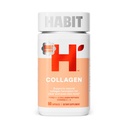 Supplément de collagène Habit (60 capsules) - Nouveau look, 2000mg Peptides de collagène, vitamine C et vitamine E, santé de la peau, antioxydants, non-OGM, sans gluten (1 emballage)