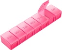 Extra Large Pill Organizer Weekly, KAPENS Daily Pill Case Box Compartiments de grande capacité, contenants de pilules de 7 jours pour les suppléments médicaux Vitamine Fish Oil, Rouge
