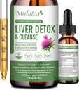 La santé du foie gouttes liquides - soutenir le foie nettoyer la désintoxication et la réparation avec le chardon de lait d'artichaut extrait silymarin, dandelion, curcuma, berbère à renouveler w/21 Potent Herb-Nutrients-
