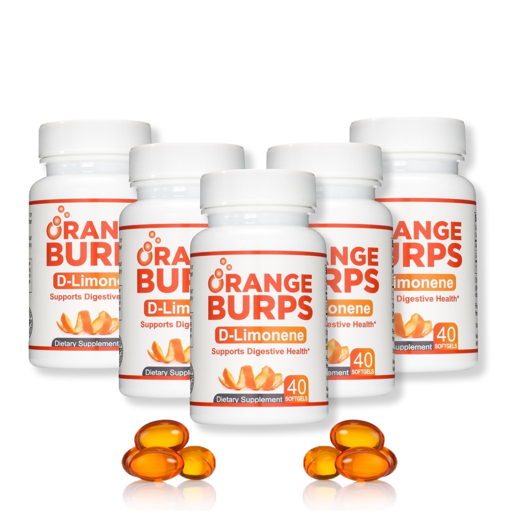 Supplément D-Limonène orange - Réducteur d'acide (antiacide pour le reflux acide), Relief des brûlures d'estomac, Relief GERD et Relief de l'indigestion