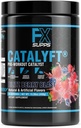 FXSUPPS Catalyft Poudre de pré-entraînement pour hommes et femmes Blitz Berry Blast Dietary SupplémentMix avec créatine, caféine et bêta-alanine.