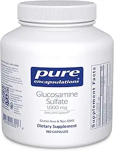 Pure Encapsulations Glucosamine Sulfate 1,000 mg | Supplement for Joint Support and Mobility, Cartilage Health, and Connective Tissue* | 180 Capsules