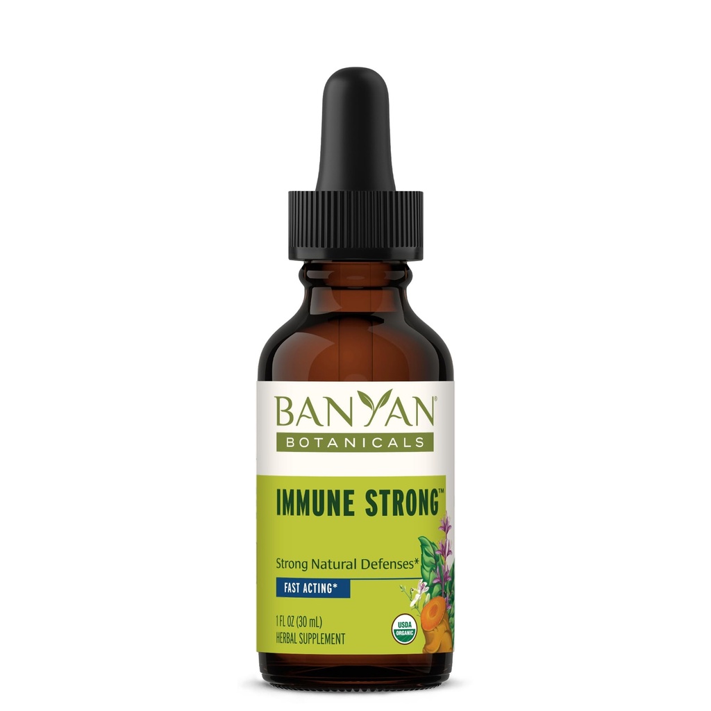 Banyan Botanicals ImmuneTM Strong Liquid Extract - Supporte un système immunitaire sain* - Source durable, certifié biologique, équitable
