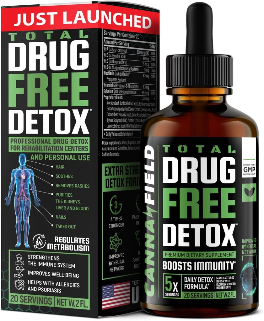 Nettoyez les gouttes de détox liquide, le foie, le détox de Gut et la réparation avec le chardon de lait, supplément de détox Premium, désintoxication 5 jours
