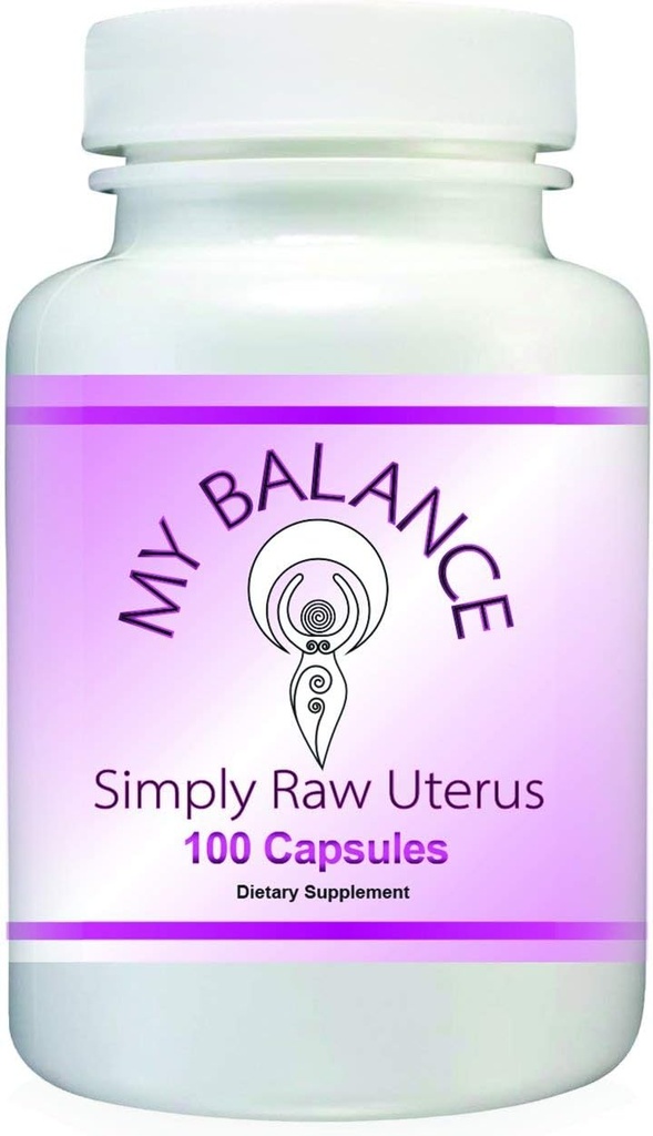 Simplement cru Uterus Glandular pour la santé des femmes. Bovin brut Uterus Glandular 100 Capsules pour le soutien hormonal.