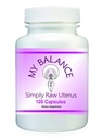 Simplement cru Uterus Glandular pour la santé des femmes. Bovin brut Uterus Glandular 100 Capsules pour le soutien hormonal.