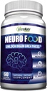 GreeNatr Suppléments Cerveau pour la Mémoire et la Focus - Ginko Biloba Capsules Supplément Cerveau Booster avec B1, Acide Folique et Calcium - Suppléments Mémoire pour la Santé Cognitive et Crain 60 Capsules (1 bouteille)