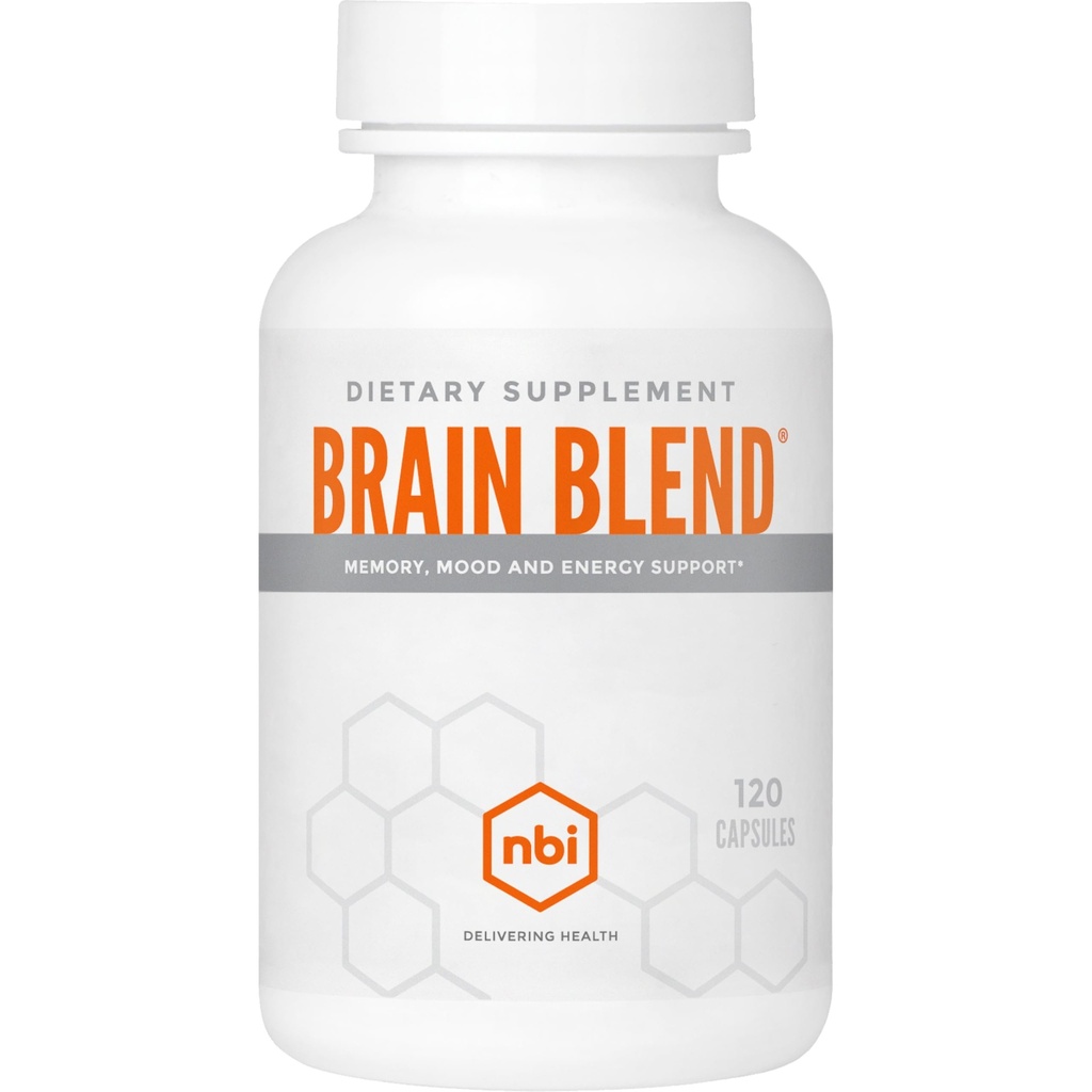 Brain Blend NBI pour la mémoire, le focus, la concentration, la fonction cognitive pour les hommes et les femmes