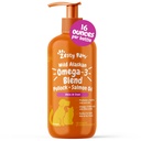 Zesty Paws Wild Alaskan Omega-3 Blend Pollock + Salmon Oil pour chiens et chats- Skin and Coat Support, Omega 3 Supplément pour animaux de compagnie, 16oz