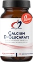 Designs for Health Calcium D-Glucarate - 1200mg CDG pour le soutien du foie - Détoxification + supplément de soutien au métabolisme de l'hormone saine pour les hommes + les femmes - non-OGM, sans soja (60 capsules)