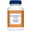 La vitamine Shoppe Pancreatin 500MG, supplément naturel enzymatique digestif, soutient la digestion des graisses, protéines, glucides (100 comprimés)