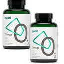 Puori Omega 3 supplément d'huile de poisson - Ultra pure et sans Burpless huile de poisson prise sauvage avec 2000mg Omega 3 acides gras, 1250mg EPA et 500mg DHA soutient la santé du coeur, du cerveau et des yeux - IFOS certifié - 240 Softgels