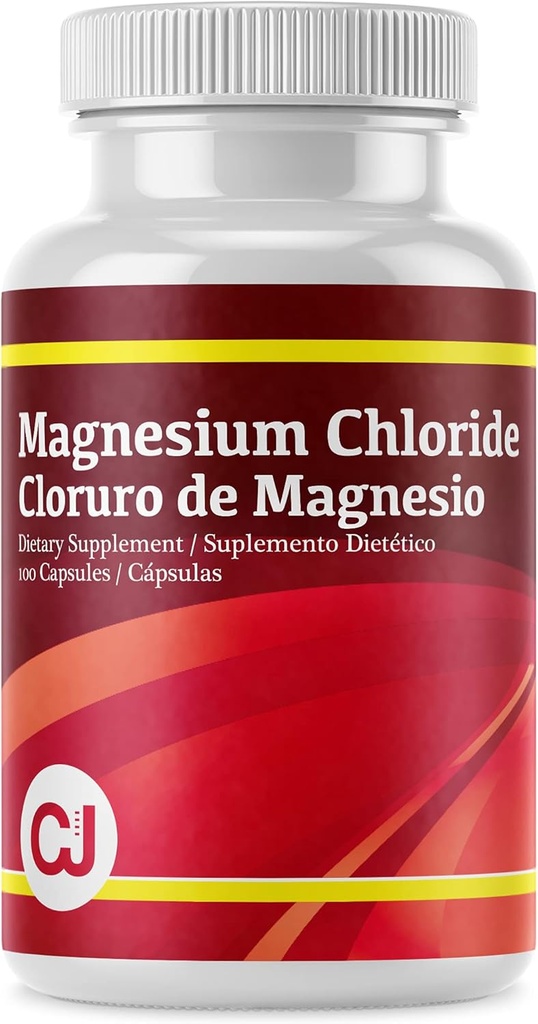 Magnesium Chloride - Cloruro de Magnesio, 100 Capsules, Essential Mineral Supplement, Relaxation