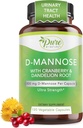 Pure par nature D-mannose avec canneberge et racine de dandelion, 120 comte