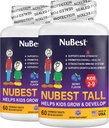 NuBest Tall Kids - Multivitamines et minéraux pour 2 à 9 ans - Soutien aux os et à l'immunité - Aide les enfants, les tout-petits en bonne santé - Formes animales - 120 comprimés de baies à croquer