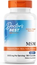 Doctors Best MSM, Supports Hair, Skin, Nails, & Joints, Non-GMO, Gluten Free, 3000 mg Per Serving, 180 Capsules