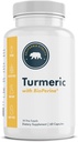 Turmérique avec BioPerine, 95% Curcuminoides - 60 Capsules - Fabriqué aux États-Unis, végétalien, non-OGM, sans gluten et sans lait