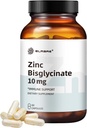 10mg Supplément de zinc chélaté en Bisglycinate de zinc Albion TRAACS, taille #2, 60 mini Capsules