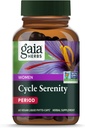 Gaia Herbs Cycle Sérénité - Supplément d'équilibre hormonal pour femmes - Fabriqué avec Fenugreek, Safran, Turmeric & Hawthorn - Exempte de gluten, de laiterie et de soja - 60 Capsules de végétalien (60 portions)
