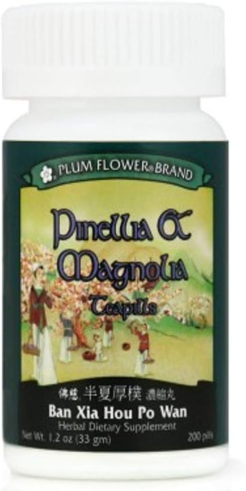 Pinellia & Magnolia Teapills (Ban Xia Hou Po Wan), 200 ct, Fleur de prune