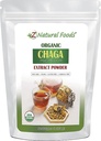 Z Alimentations naturelles Extrait de champignons de Chaga biologique en poudre, extrait de champignons de qualité supérieure concentré pour soutenir la santé immunitaire, stimuler votre matin en l'ajoutant au café et au thé, 1 lb