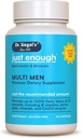 Dr Siegal's Juste assez de multivitamines pour les hommes - 60 capsules - 60 portions Multivitamines végétariennes pour les hommes Capsules - Multivitamines quotidiennes pour hommes - Multivitamines masculines et supplément multiminéraux
