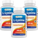 Meilleurs naturels L-Lysine 500 mg 250 comprimés (250 Nombre (paquet de 3))