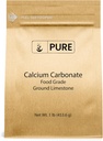 Ingrédients originaux purs carbonate de calcium (1 lb) supplément alimentaire, conservateur alimentaire, neutralisant acide