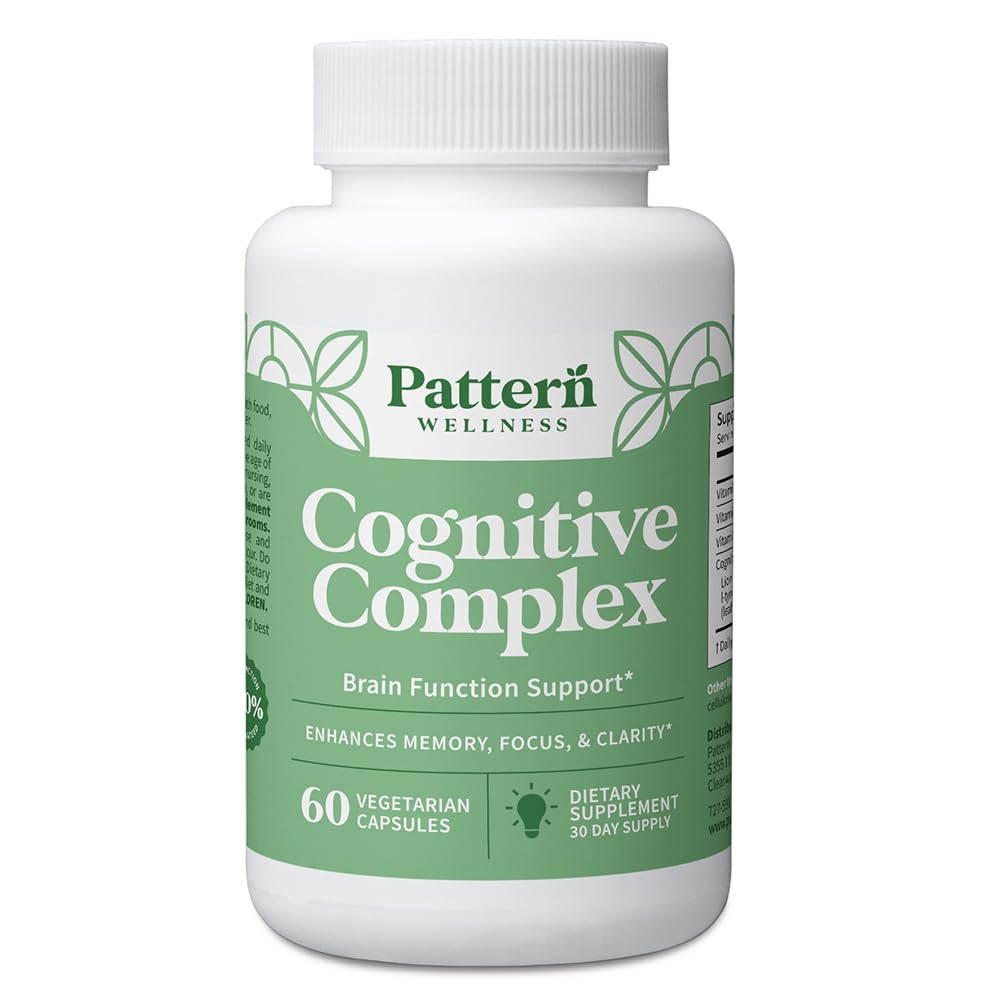 Modèle Wellness Complex Complex – Soutient la mémoire, le focus, la clarté mentale et la santé cérébrale – Lion, Bacopa, Vitamines B – 60 Capsules végétariennes