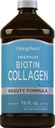 Collagène liquide de roche et biotine 16 fl oz) Supplément de formule de beauté premium (type 1 et 3)