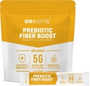 GoBiotix Fiber Supplément poudre avec prébiotiques pour la santé digestive et GLP-1 support, fibre soluble pour la santé de Gut & Debloat, Keto, Vegan, Gluten et sans sucre, 20 portions (voyage)