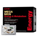 GNC Mega Hommes Énergie et métabolisme Programme Vitapak, Pratique, Nutrition complète, 5 produits en 1 paquet, Calorie Burn, Thermogénique, 300 mg de caféine, 30 boîtes quotidiennes