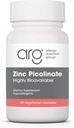 Groupe de recherche sur l'allergie Supplément de picolinate de zinc - Soutient une réponse immunitaire normale en santé, hautement biodisponible, bien absorbé, hypoallergénique, capsules végétariennes - 60 Compte