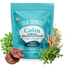 Quatre Sigmatic Calm Mushroom Blend Adaptogen Supplément avec Ashwagandha, Reishi, Tulsi, Cordyceps, Chaga, Rose HIPS, et plus encore 30 portions