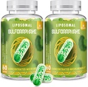 800 MG Sulforaphane liposomique, puissant double-livraison pour l'absorption maximale et la puissance, extrait de brocoli à spectrum complet, antioxydant et supplément hépatique, 120 Softgels