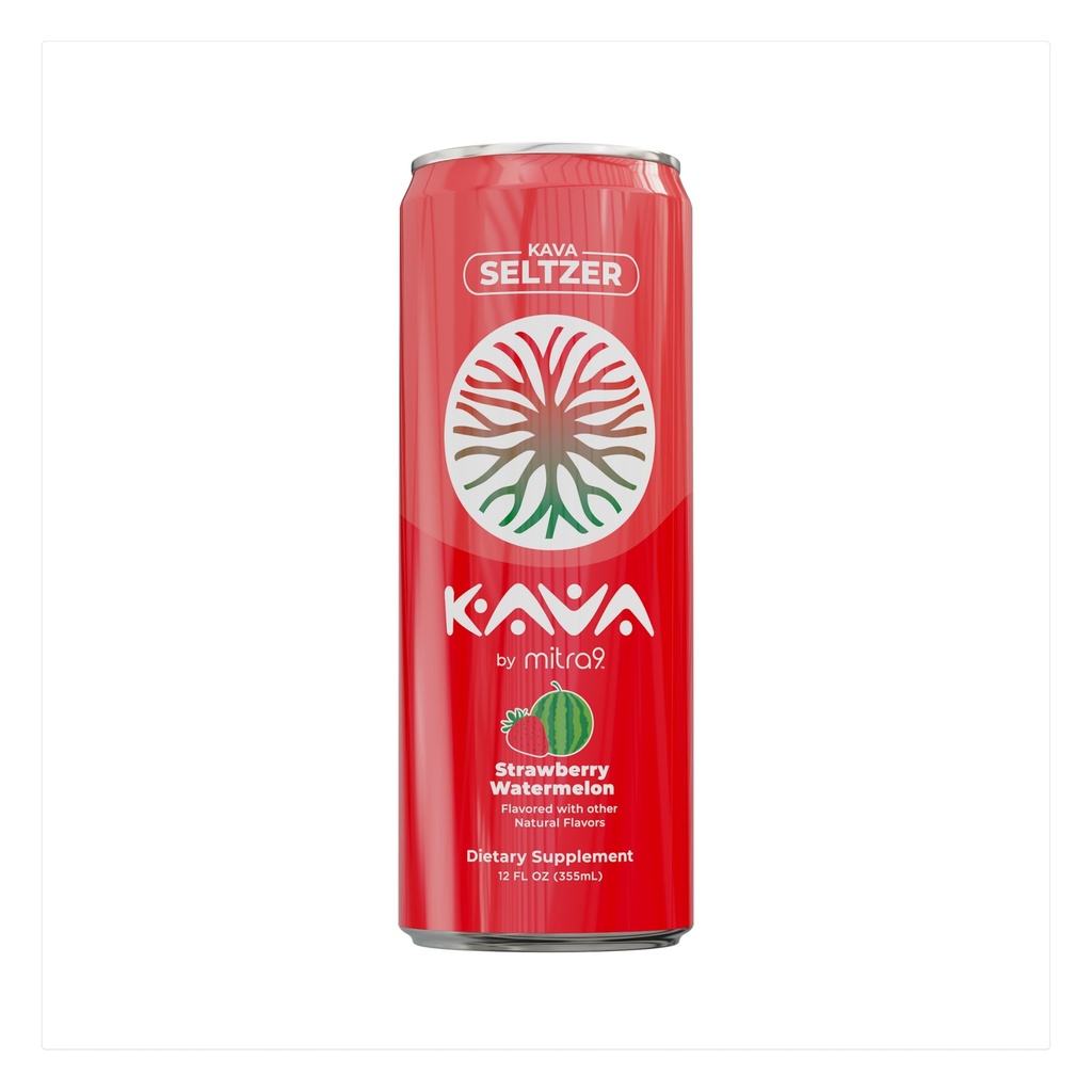 MITRA9 Boissons botaniques - La pastèque aux fraises Boire du kava pétillant avec l'extrait de racine de kava - Enhancer d'humeur - Basé sur une plante - favorise le calme naturel et la clarté (12 Fl. Oz) (4)