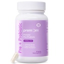 Premom Prénatale et probiotiques pour les femmes: 18 Différentes souches de prébiotiques organiques - soutient la santé digestive, 30 milliards CFU, Gut & Imune pour maman et bébé - Capsules quotidiennes