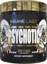 Insane Labz Or psychotique, Poudre de pré-entraînement stimulante, Focus énergétique extrême, Pompes et Endurance avec Beta Alanine, DMAE Bitartrate, NO Booster (35 portions, Blue Punch)