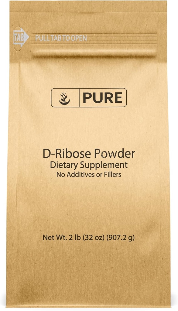 Pure Original Ingredients D-Ribose (2lb) Nutritional Supplement, Non-GMO, Gluten-Free, Unflavored
