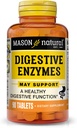 MASON NATURAL Enzymes digestifs avec prébiotiques et probiotiques, soutient la santé digestive et l'équilibre git, 90 comprimés